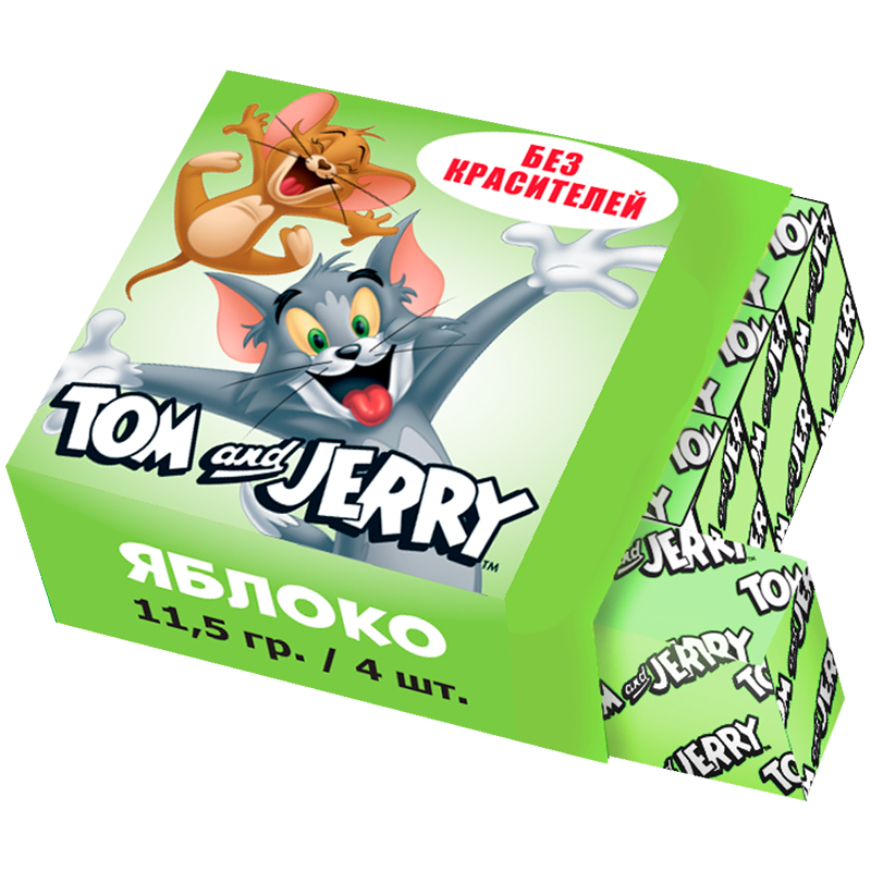 

Жевательные конфеты Tom And Jerry Вкус яблока (11,5г)