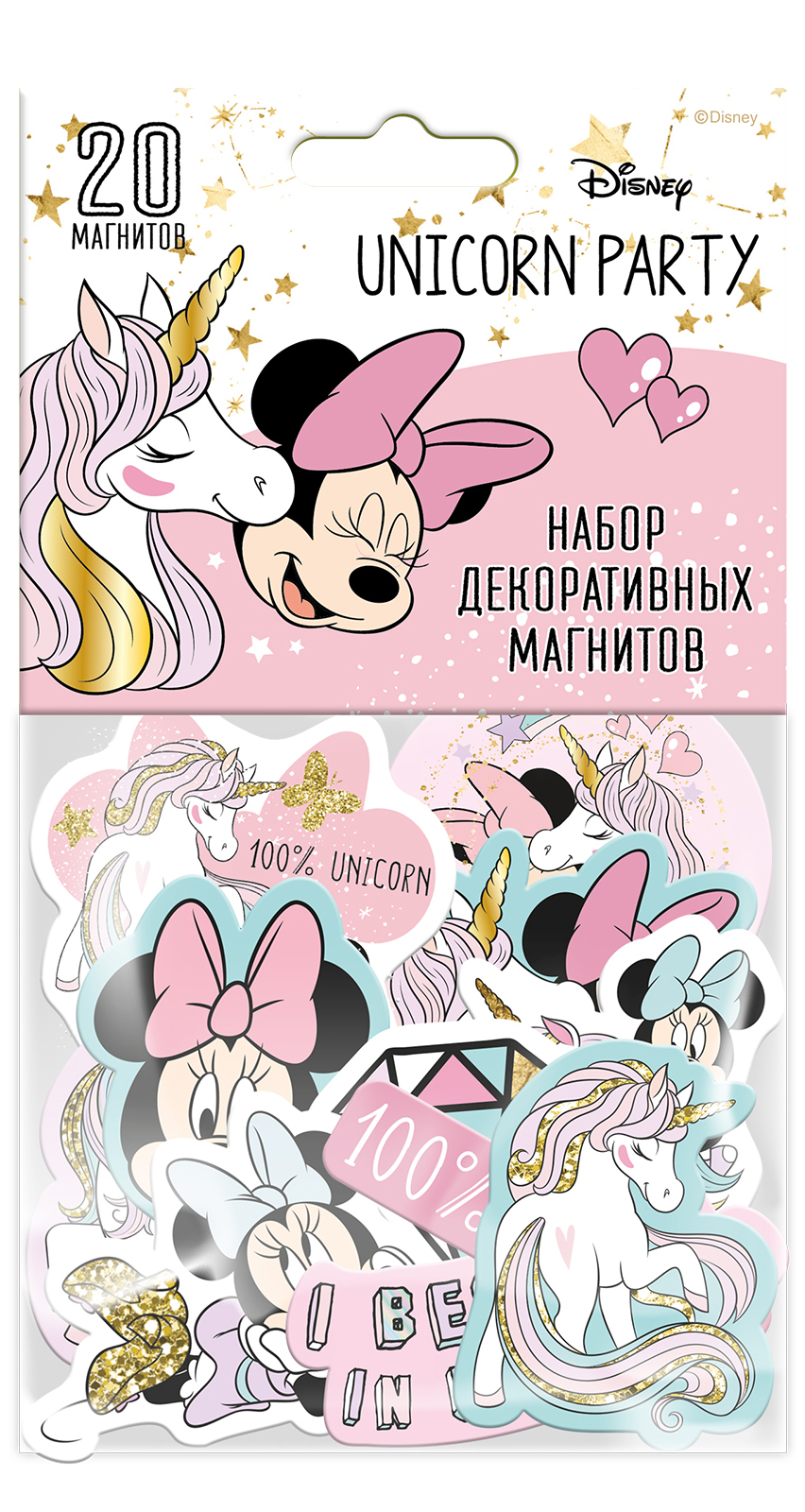 

Набор магнитов Минни Маус и Единорог 1 (20 шт.)