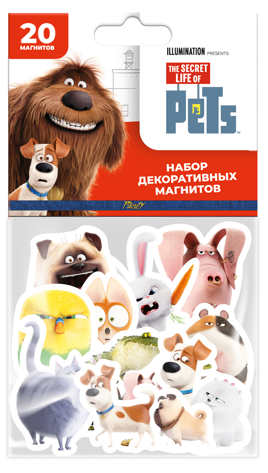 

Набор магнитов Тайная жизнь домашних животных 1 (20 шт.)
