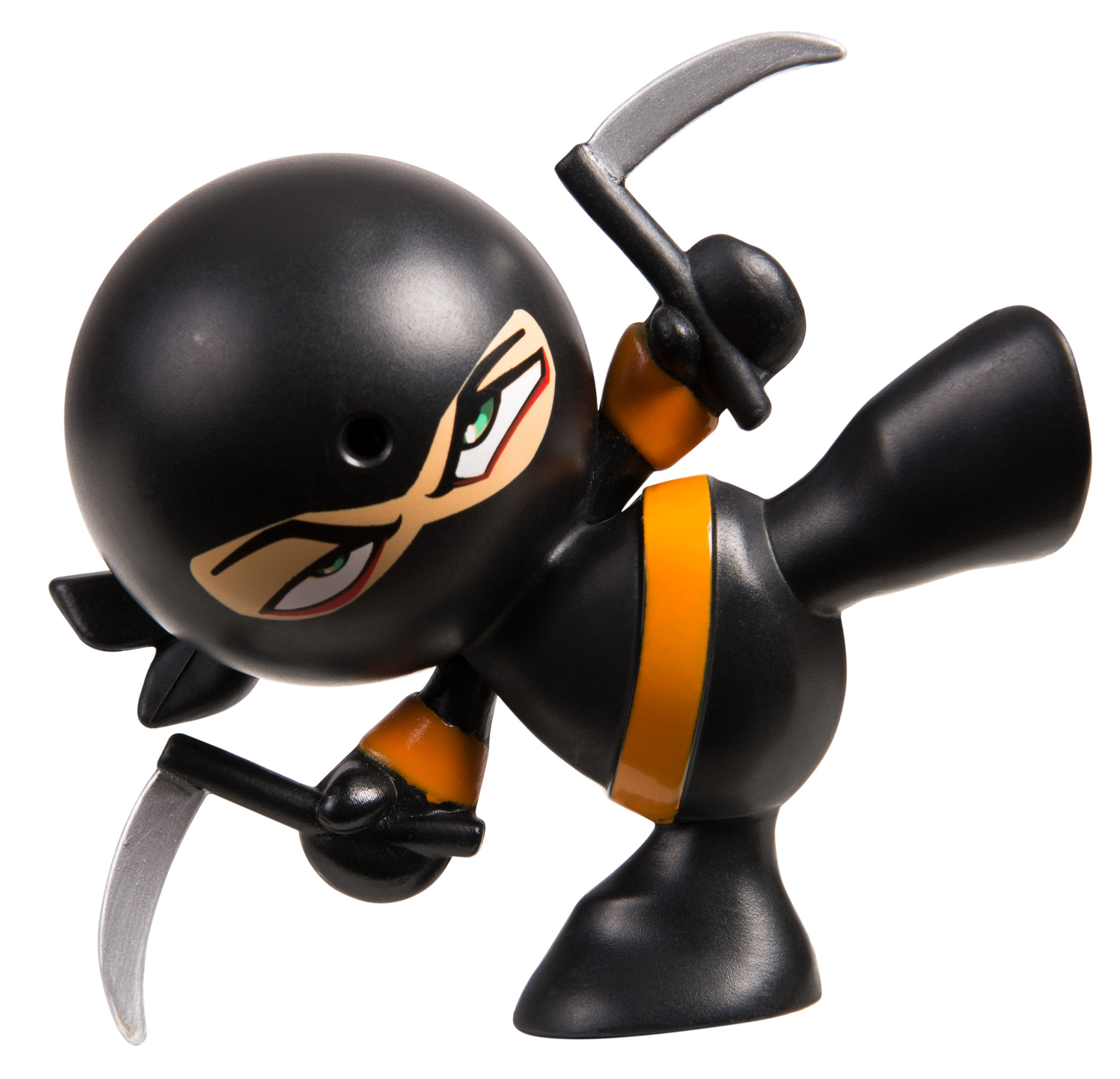 Фигурка Fart Ninjas: Ниндзя пукающий чёрный с серпами
