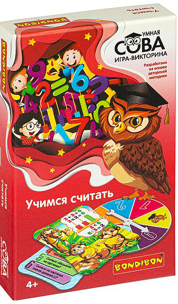 

Настольная игра-викторина Умная сова: Учимся считать