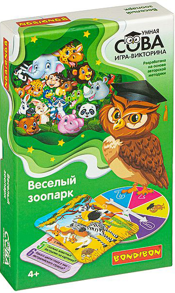 

Настольная игра-викторина Умная сова: Весёлый зоопарк