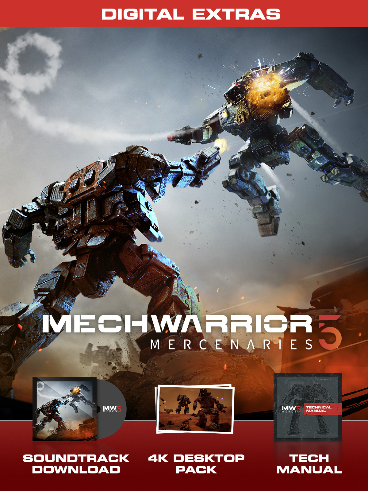 

MechWarrior 5: Mercenaries. Digital Extras Content. Дополнение [PC, Цифровая версия] (Цифровая версия)