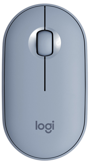 

Мышь Logitech Wireless Mouse Pebble M350 Blue Grey беспроводная для PC