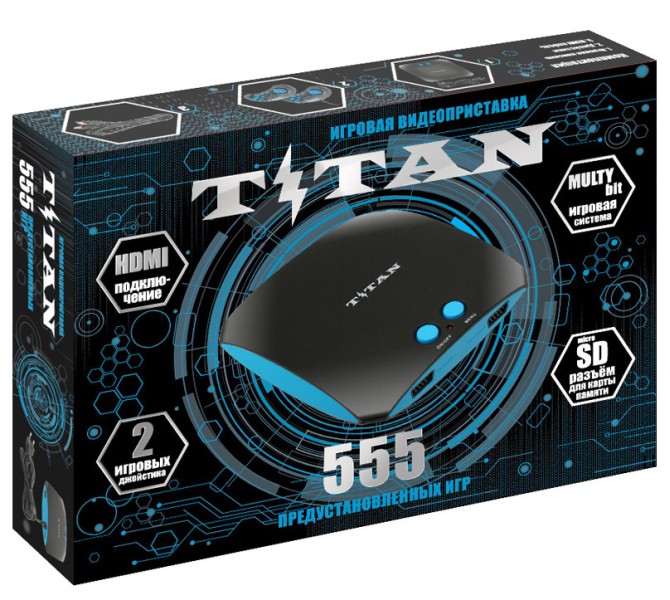 

SEGA Magistr Titan (8+16Bit) (HDMI) (черный) + 555 встроенных игр