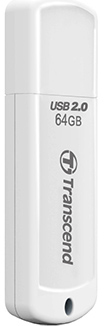USB-накопитель Transcend 2.0 JetFlash 370 64GB (White) цена и фото
