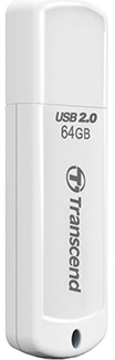 USB-накопитель Transcend 2.0 JetFlash 370 64GB (White)