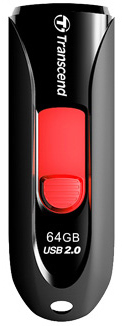USB-накопитель Transcend 2.0 JetFlash 590 64GB (Black) от 1С Интерес