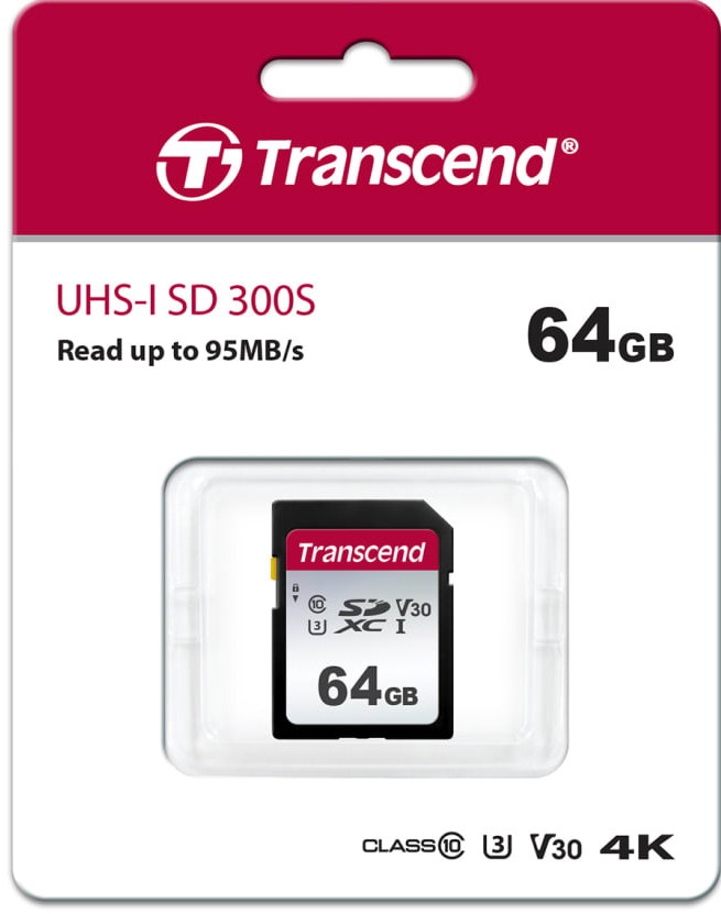 Карта памяти Transcend SDXC 64GB Class 10 UHS-I U3 R95 от 1С Интерес