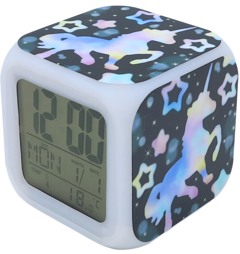 Часы-будильник Единорог №22 (с подсветкой) от 1С Интерес