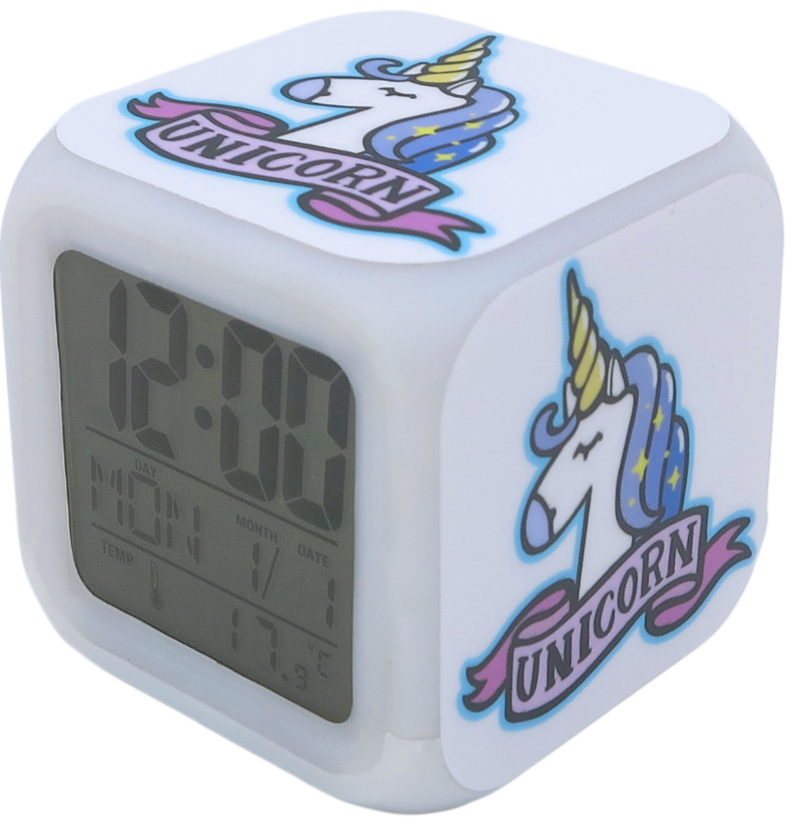 Часы-будильник Единорог №17 (с подсветкой) от 1С Интерес