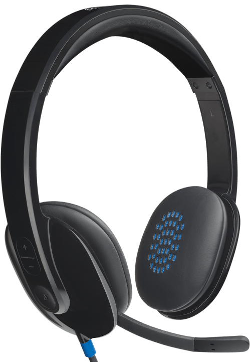 

Гарнитура Logitech Headset Н540 USB проводная