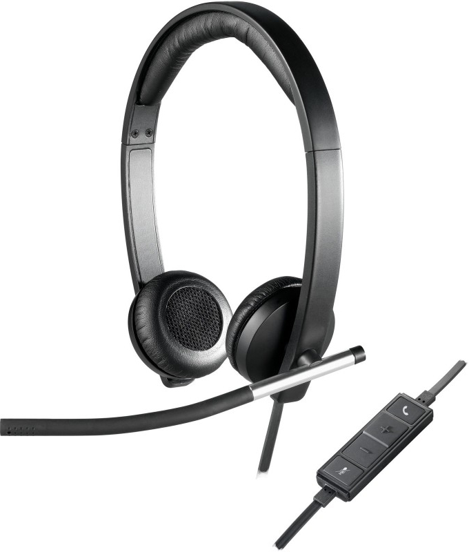 

Гарнитура Logitech Headset H650E USB Stereo проводная