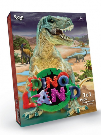 

Подарочный набор Dino Land Настольные игры, творчество, опыты 7в1