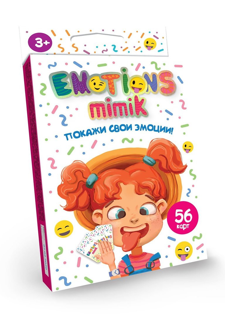 

Настольная игра Покажи свои эмоции / Emotions Mimik карточная