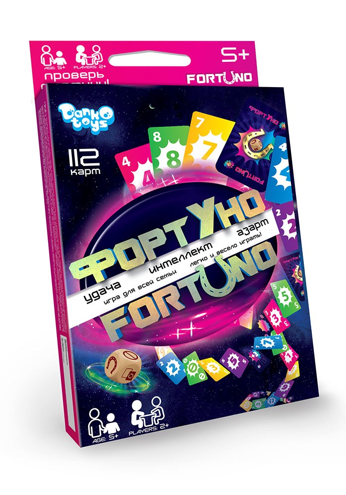 

Настольная игра ФортУно / FortUno карточная с кубиком