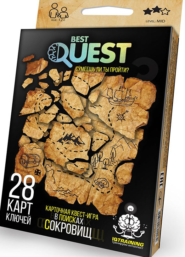 Настольная квест-игра Best Quest: В поисках сокровищ. Карточная