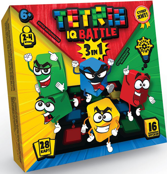 

Настольная игра Весёлая логика / Tetris IQ Battle 3в1