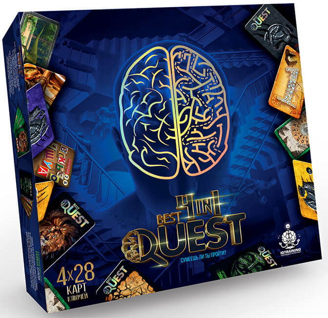 Настольная квест-игра Best Quest: 4в1 карточная