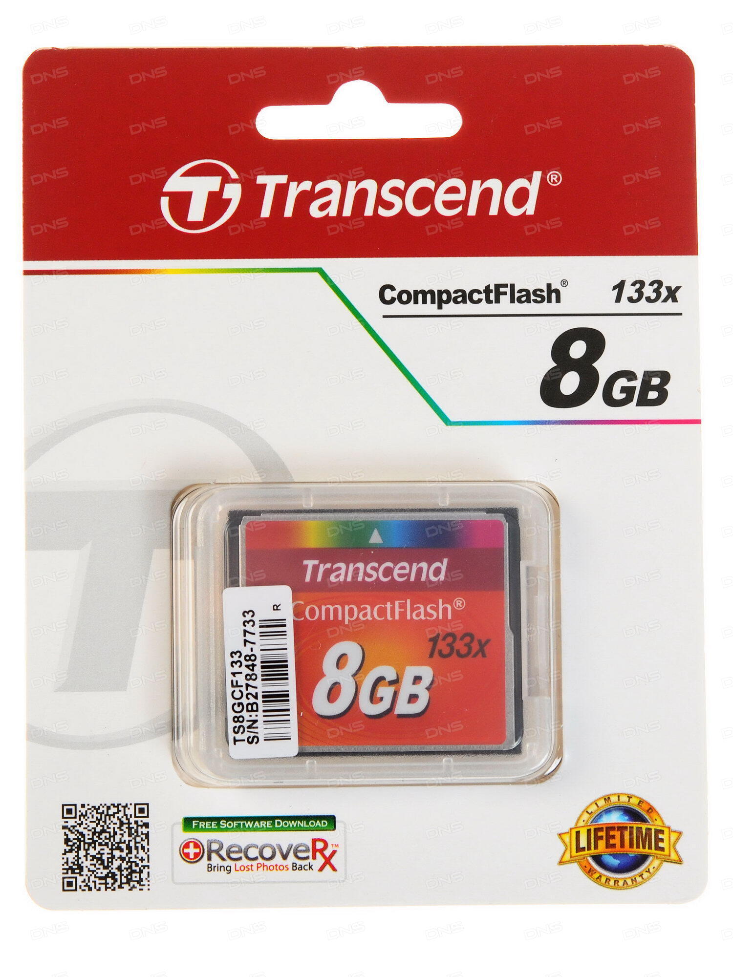 

Карта памяти Transcend CF Card 8GB 133X