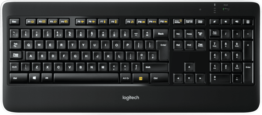 

Клавиатура Logitech K800 беспроводная для PC