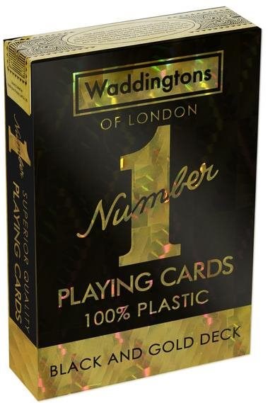 Карты игральные Waddingtons Of London №1 (Чёрные с золотом) от 1С Интерес