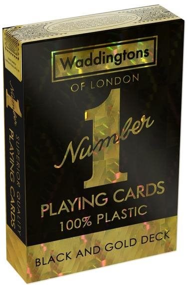 

Карты игральные Waddingtons Of London №1 (Чёрные с золотом)