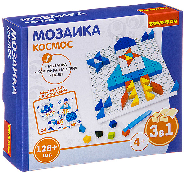 

Мозаика для детей Космос (128 деталей)