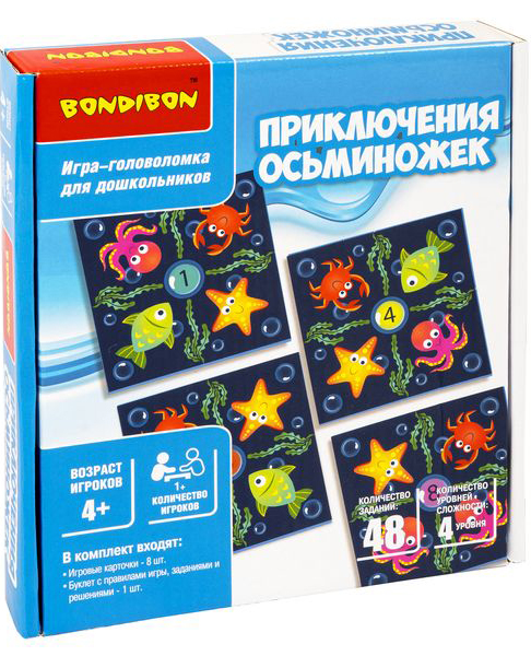 

Настольная игра-головоломка Приключения Осьминожек