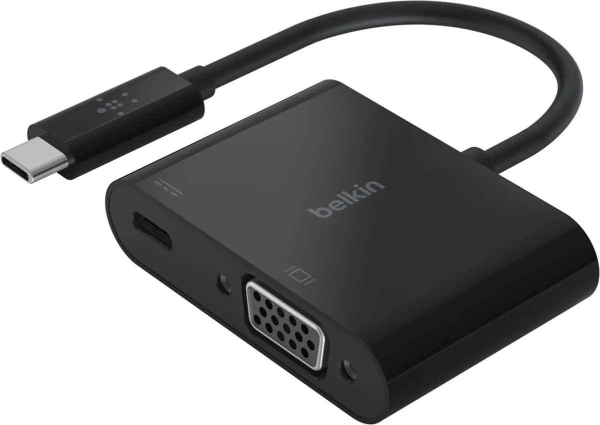 Адаптер (переходник) Belkin USB-C/VGA (черный) (AVC001btBK) цена и фото