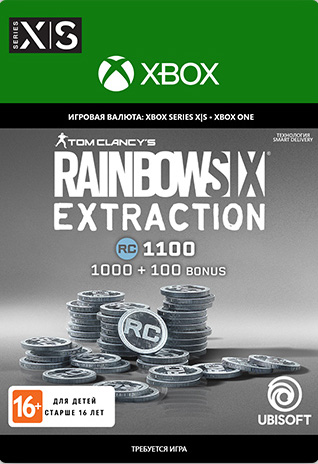 

Tom Clancy's Rainbow Six: Extraction. 1,100 REACT Credits (игровая валюта) [Xbox, Цифровая версия] (Цифровая версия)