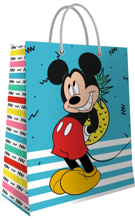 Пакет Mickey Mouse Мики с ананасом подарочный большой цена и фото