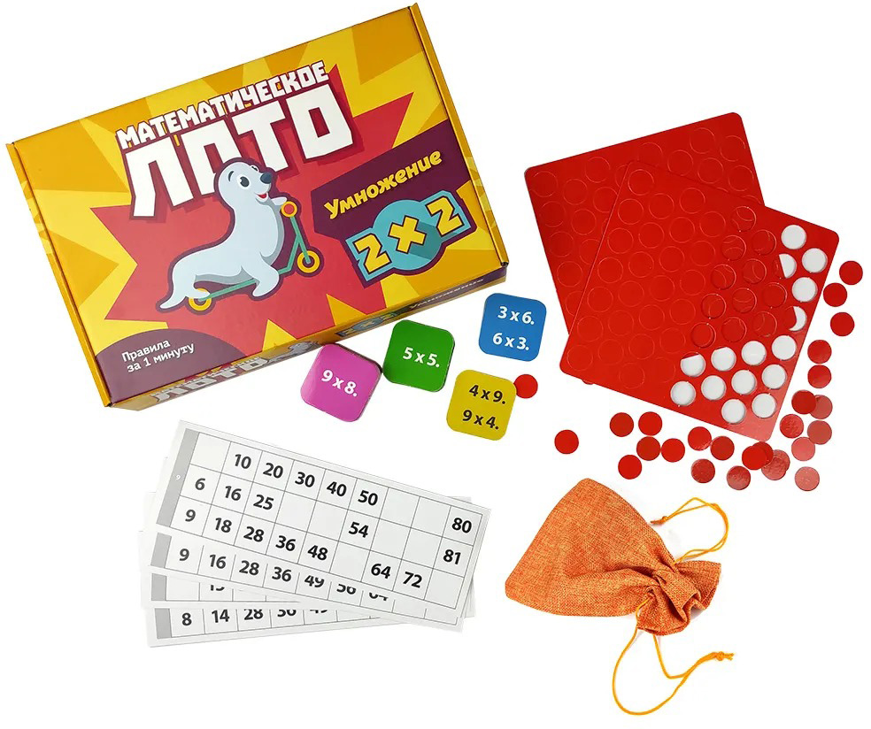 

Настольная игра Математическое лото: Таблица умножения