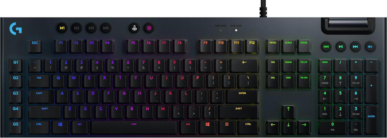 

Клавиатура Logitech Gaming Keyboard G815 Carbon Tactile Switch игровая для PC