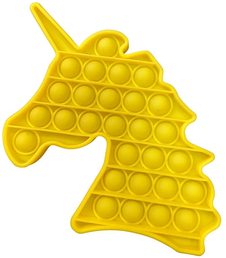 

Игрушка пупырка-антистресс Pop it – Единорог жёлтый 2