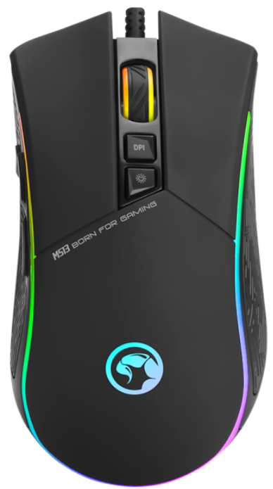 Мышь Marvo M513 gaming mouse проводная с подсветкой RGB для PC от 1С Интерес