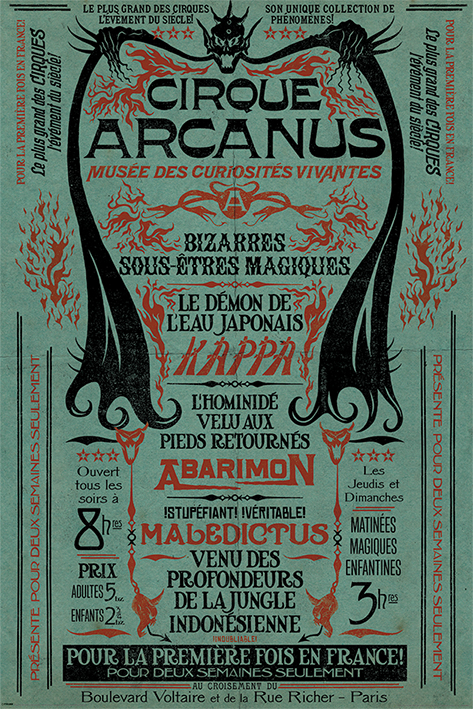 

Постер Fantastic Beasts: The Crimes Of Grindelwald – Le Cirque Arcanus