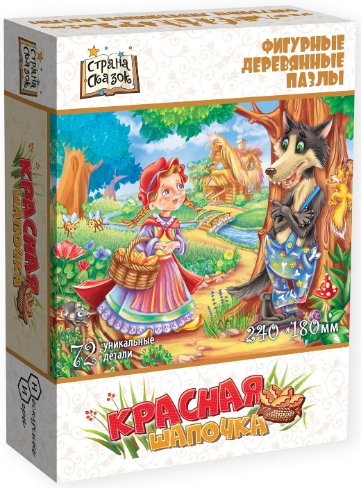 

Пазл Страна сказок: Красная шапочка (деревянный)