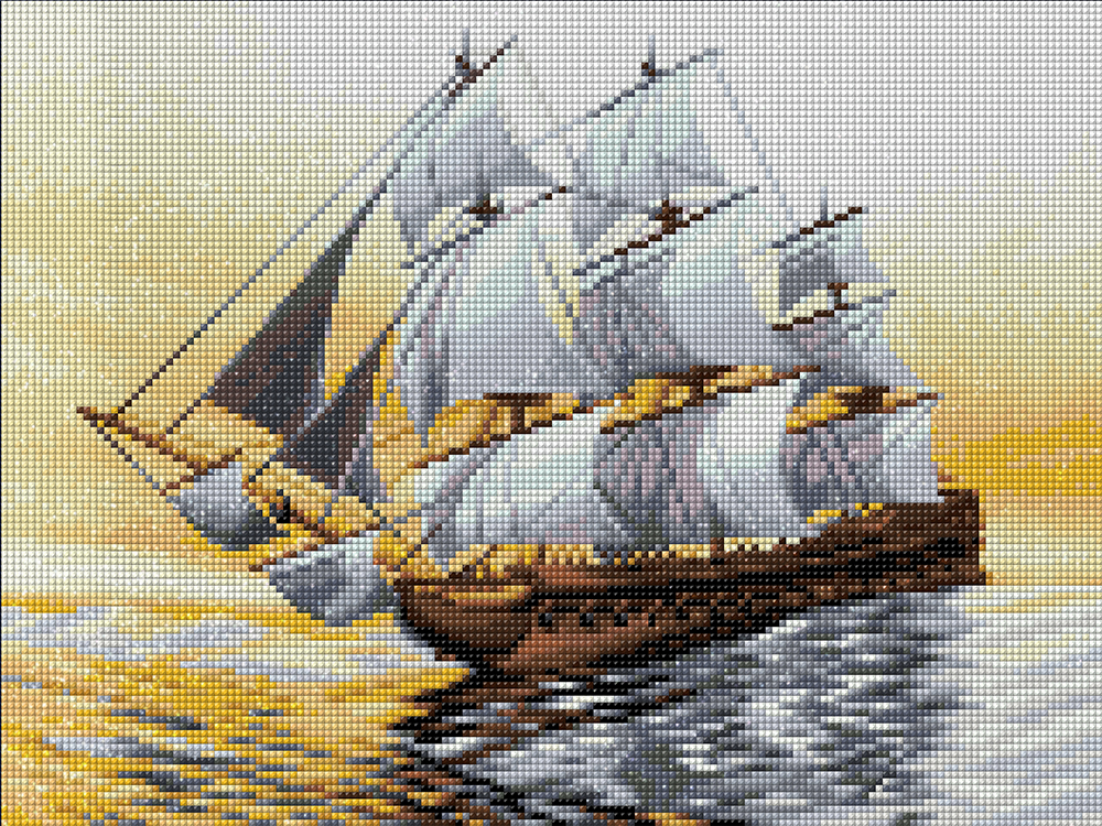 

Кристальная мозаика В лучах заката (40х30см)