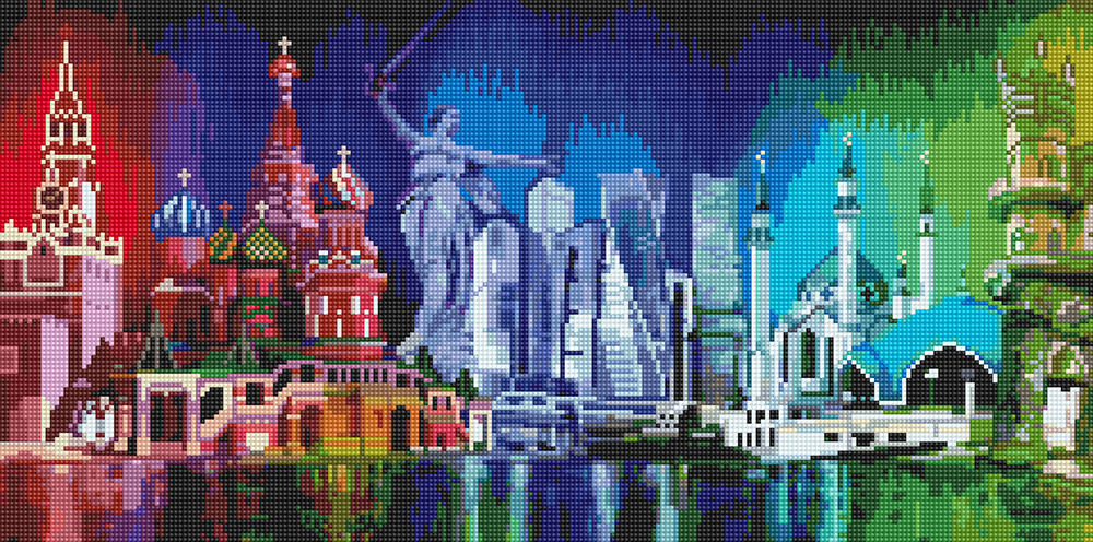 

Кристальная мозаика Многоликая Россия (30х60см)