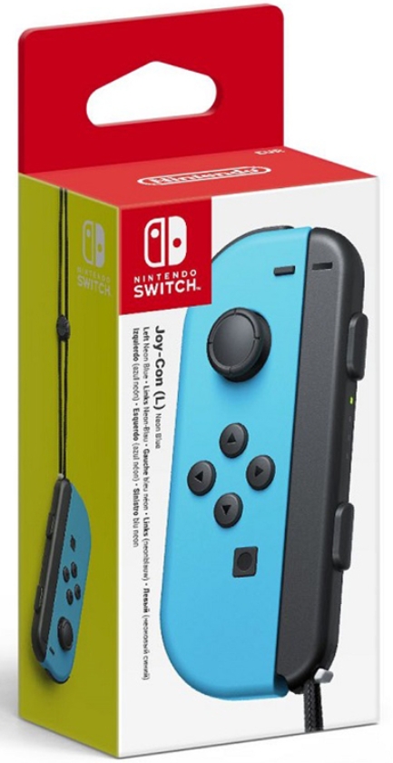 Switch: Контроллер Joy-Con левый (неоновый синий)