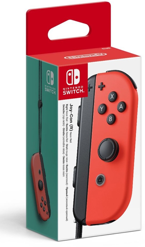 Switch: Контроллер Joy-Con правый (неоновый красный)