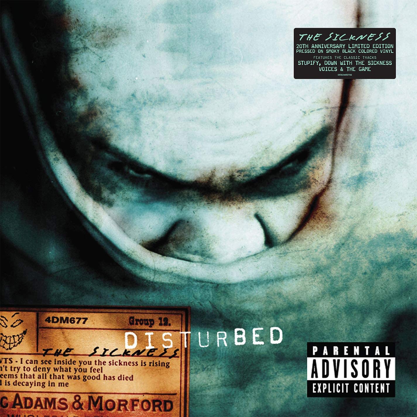 

Disturbed – The Sickness. 20th Anniversary. Coloured Vinyl (LP)