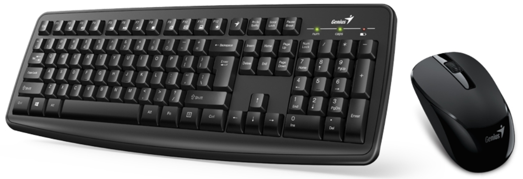 

Комплект Genius Smart KM-8100 (клавиатура Smart KM-8100/K + мышь NX-7008) беспроводной для PC (черный)