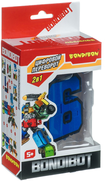 

Трансформер Bondibot 2в1: Цифра 6