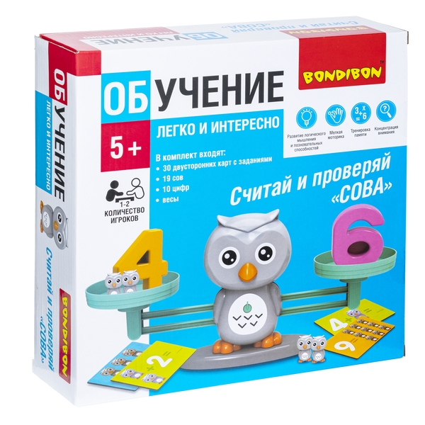 

Настольная игра Считай и проверяй: Сова