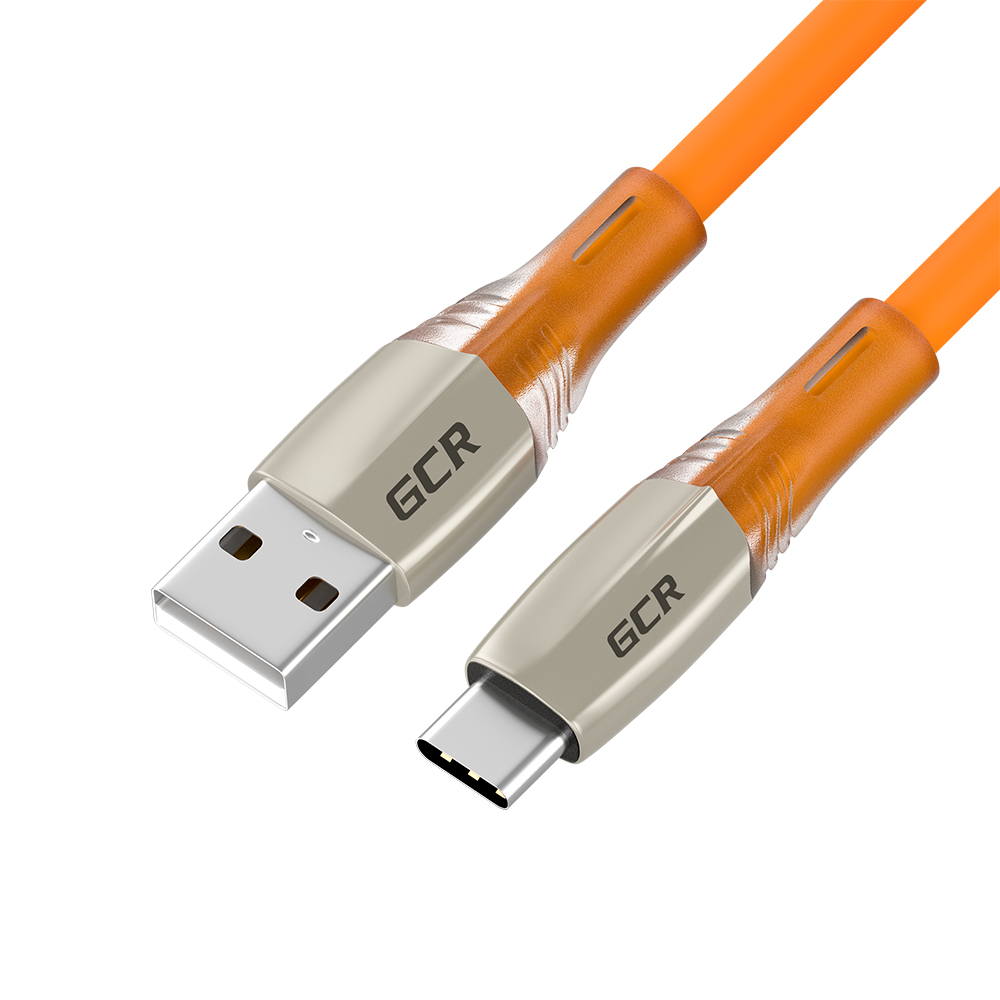 

Кабель GCR QC TypeC LED быстрая зарядка 1.5 м (оранжевый TPE) (GCR-52522)