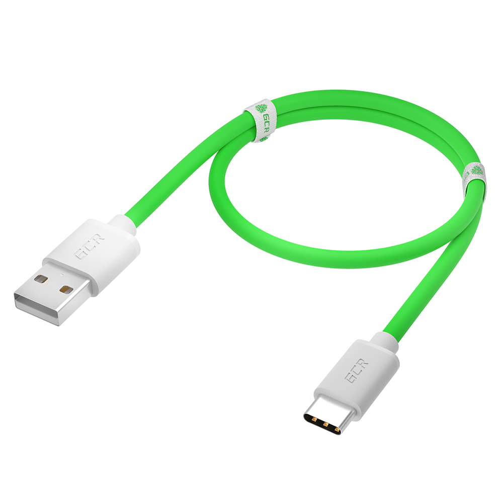 

Кабель GCR QC TypeC быстрая зарядка 1 м (зеленый TPE, белые коннекторы) (GCR-52494)
