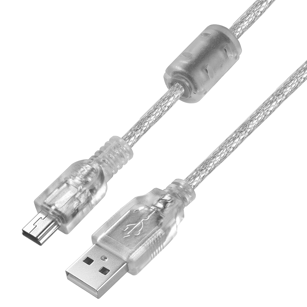 

Кабель Greenconnect USB 2.0, AM/mini 5P, 3 м (прозрачный) (GCR-50795)