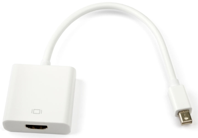 Переходник ATcom Mini DisplayPor M – HDMI F 0.1 м (белый) (AT1043) фотографии